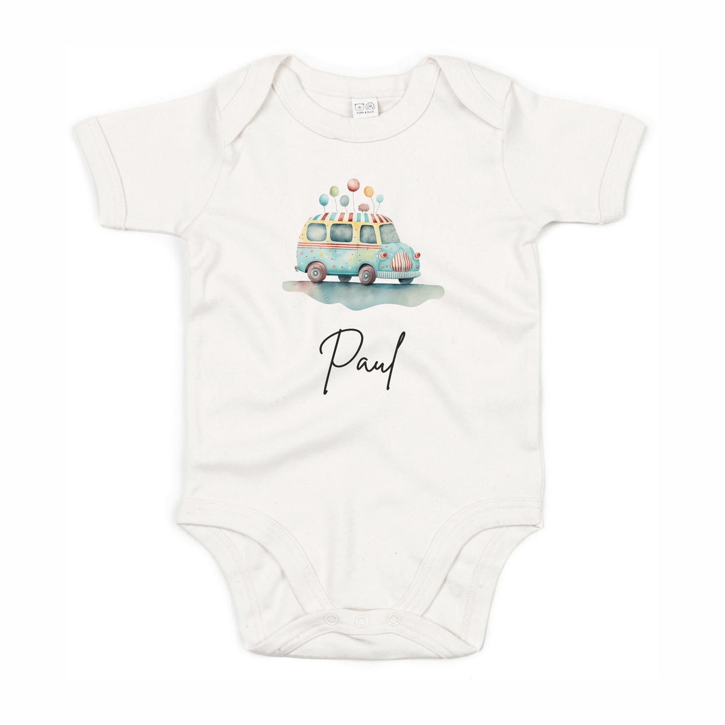 Kurzarmbody Bio Baumwolle Auto