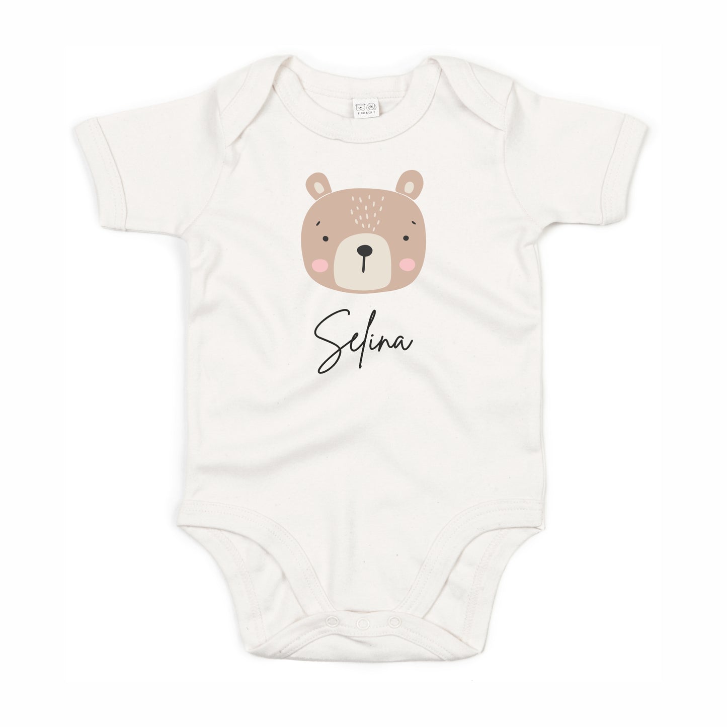 Kurzarmbody Bio Baumwolle Bär