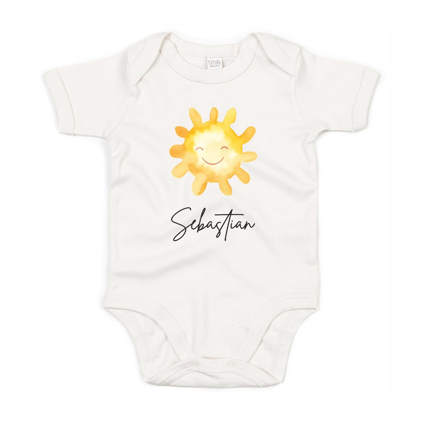 Kurzarmbody Bio Baumwolle Sonne