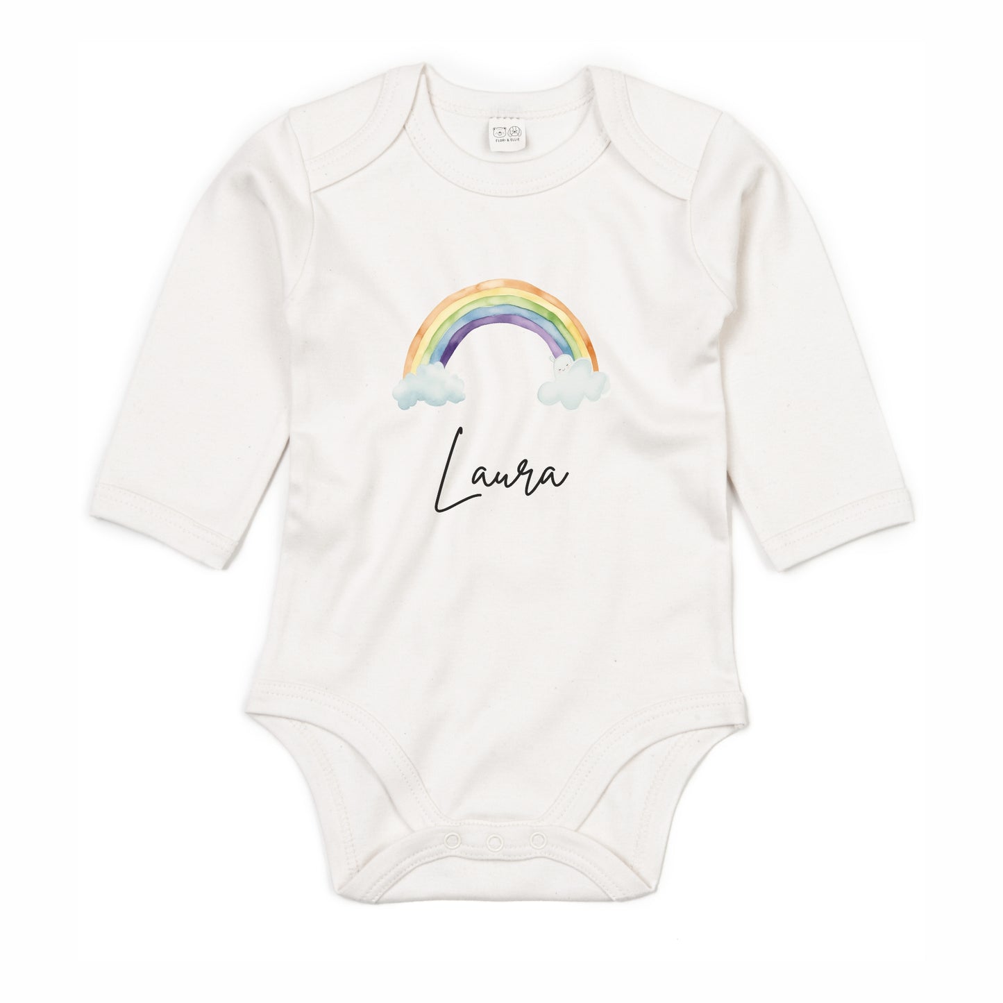 Langarmbody Bio Baumwolle Regenbogen