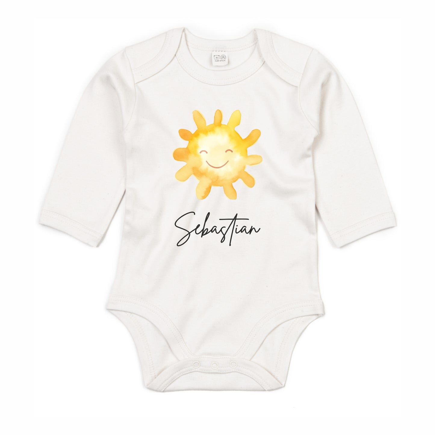 Langarmbody Bio Baumwolle Sonne