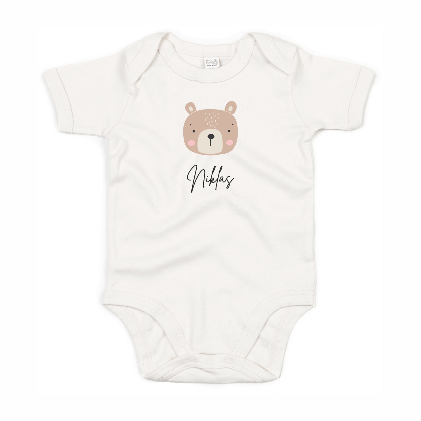 Kurzarmbody Bio Baumwolle Tiere