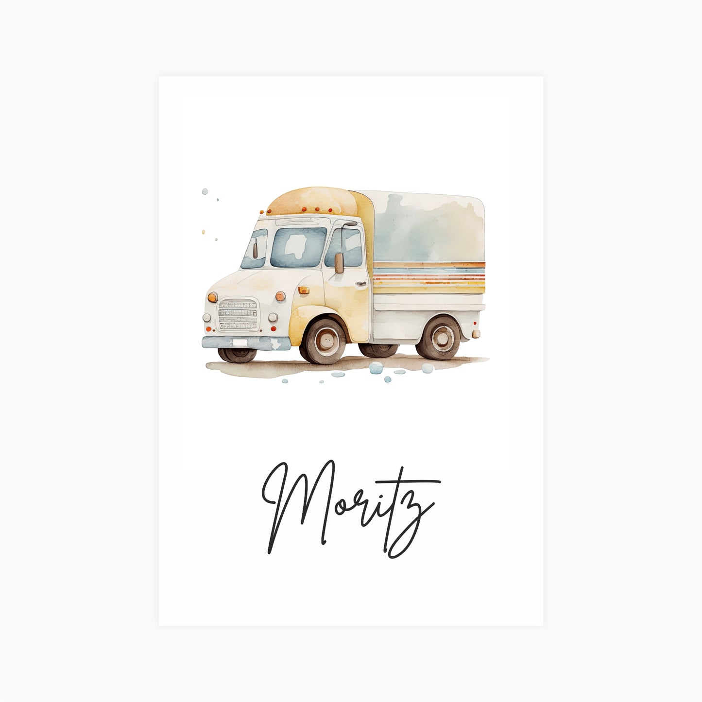 Kinderposter Lastwagen