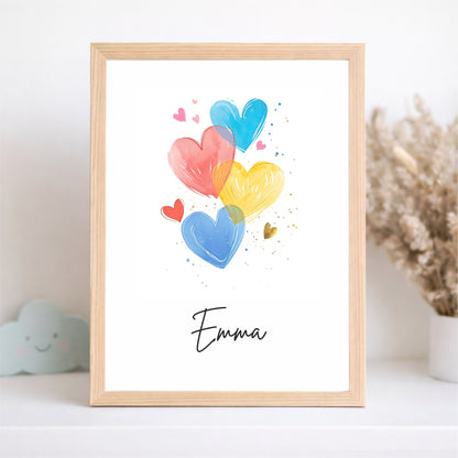 Kinderposter Herzen