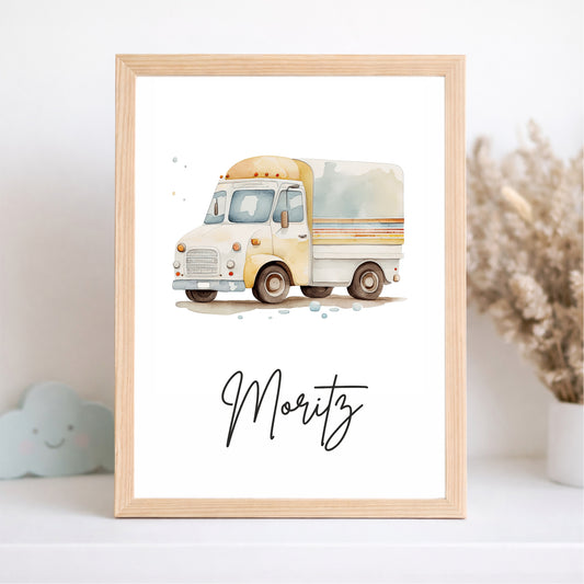 Kinderposter Lastwagen