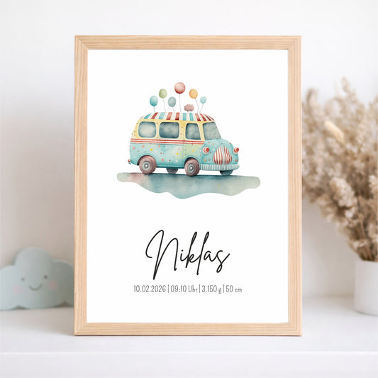 Geburtsposter Lastwagen