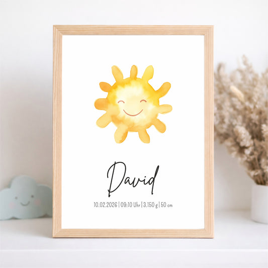 Geburtsposter Sonne