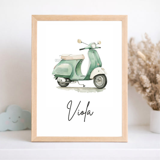 Kinderposter Vespa