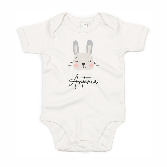 Kurzarmbody Bio Baumwolle Hase