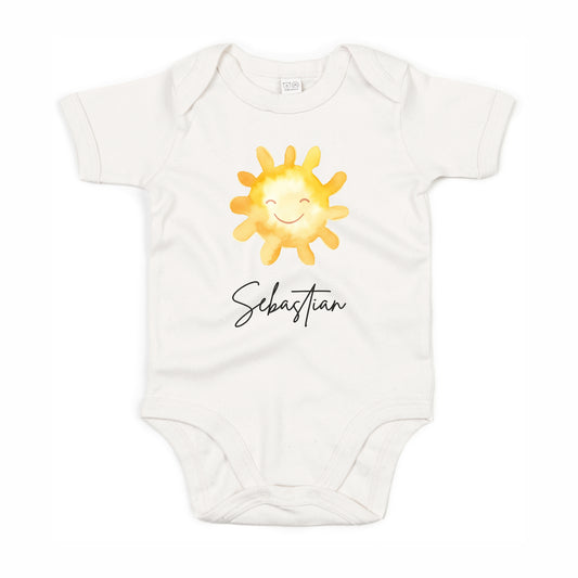 Kurzarmbody Bio Baumwolle Sonne