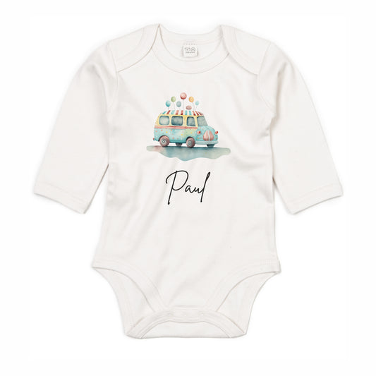 Langarmbody Bio Baumwolle Auto