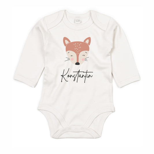 Langarmbody Bio Baumwolle Fuchs