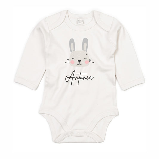 Langarmbody Bio Baumwolle Hase