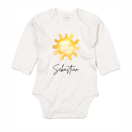 Langarmbody Bio Baumwolle Sonne